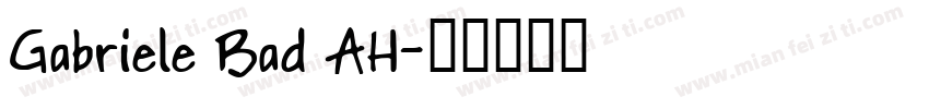 Gabriele Bad AH字体转换